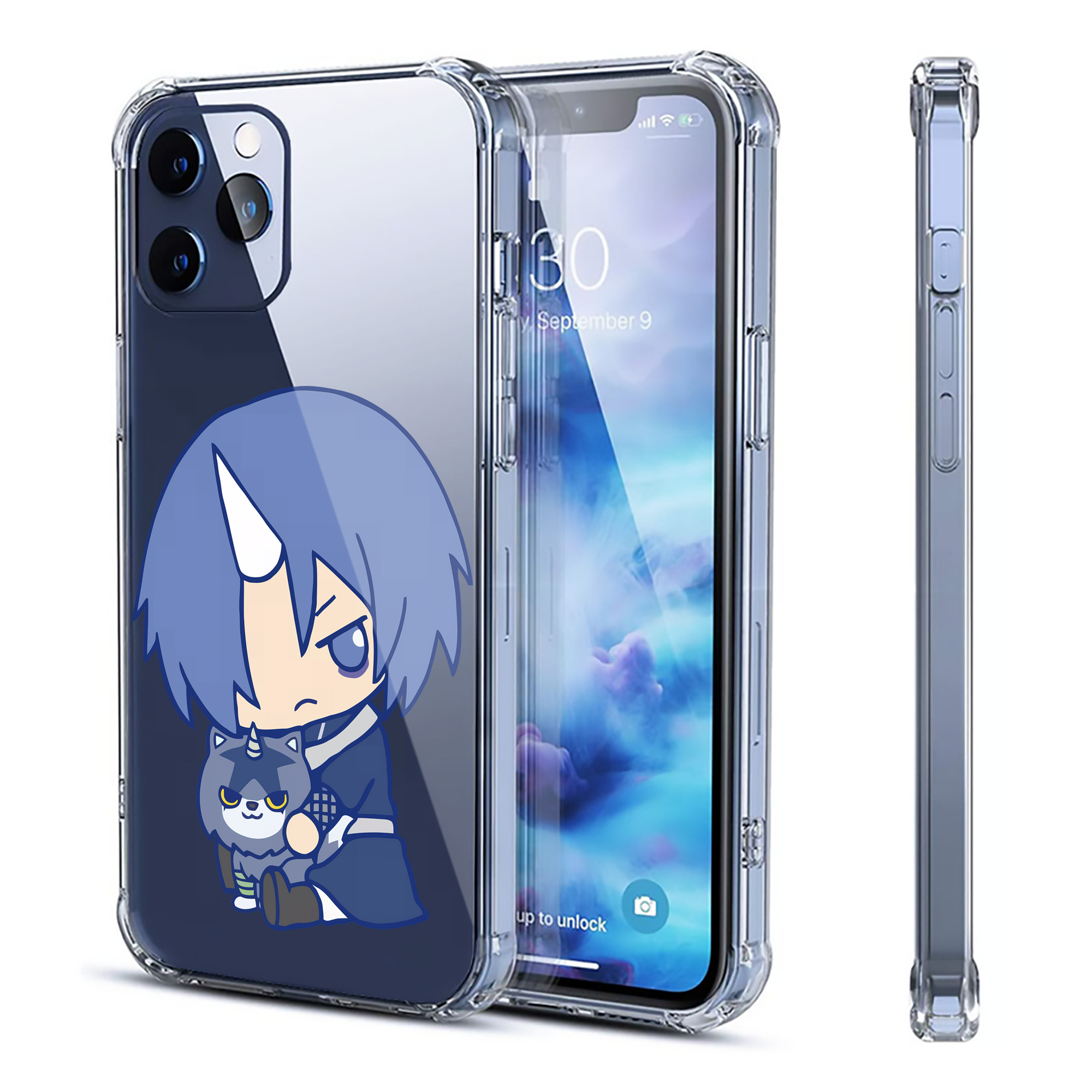 （画像用） 転スラ Regarding Reincarnated to Slime 【iPhone 12シリーズ対応】透明スマホケース（クリアソフトケース）
